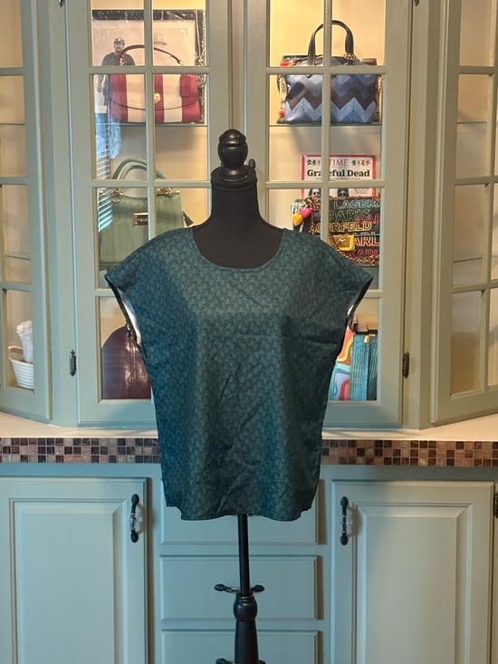 SHEIN Tops - SHEIN Teal Short Sleeve Boxy Tunic